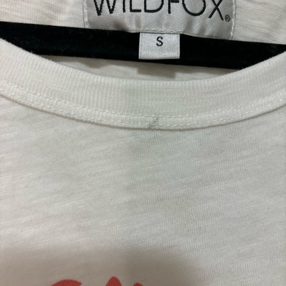 Wildfox Everything’s Peachy Juliette Oversized Lightweight Graphic T-Shirt S - Picture 8 of 8